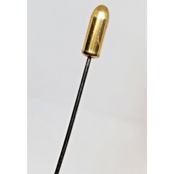 Rare Vintage Old Ship On The Seas Gold Tone Stick Pin | Nautical Lapel Pin - Picture 9 of 12